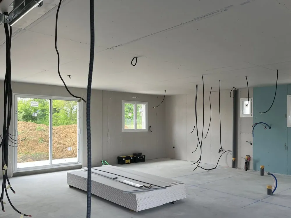 Pose de parquet à Ballon